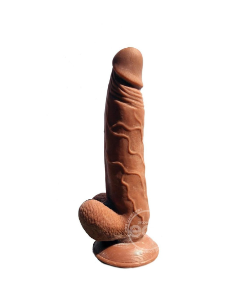 SKINSATIONS GUAPO DILDO 9IN - CARAMEL