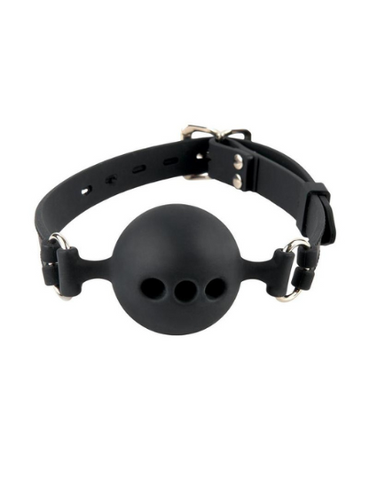 FETISH FANTASY EXTREME SILICONE BREATHABLE BALL GAG - SMALL - BLACK