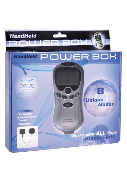 ZEUS ELECTROSEX POWERBOX - HANDHELD - 8 MODES - DIGITAL DISPLAY