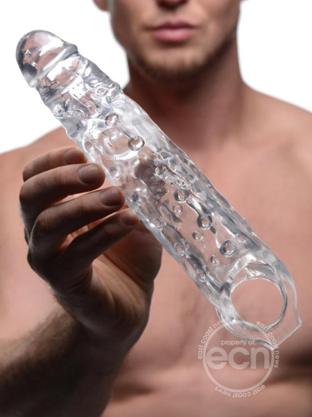 SIZE MATTERS PENIS EXTENDER SLEEVE 3IN - CLEAR