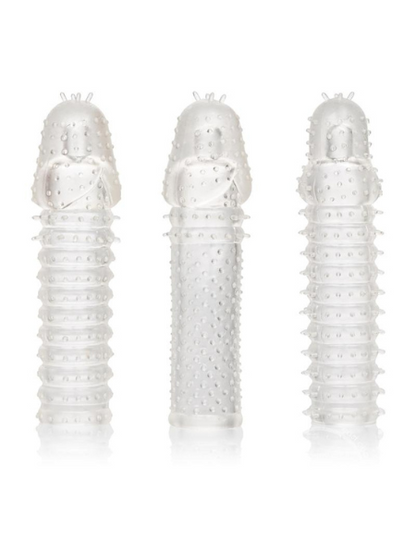 3 PIECE EXTENSION KIT TEXTURED 6IN EACH - CLEAR