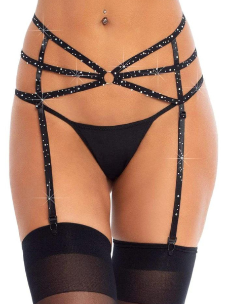 ESTÉE RHINESTONE GARTER BELT