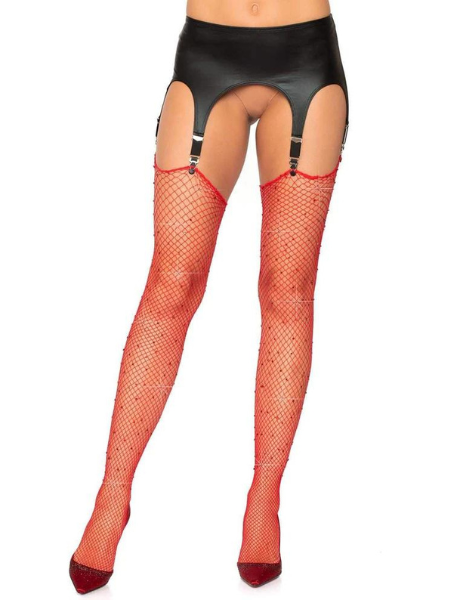 BRIELLE RHINESTONE FISHNET STOCKINGS