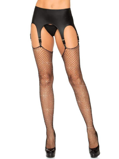 BRIELLE RHINESTONE FISHNET STOCKINGS