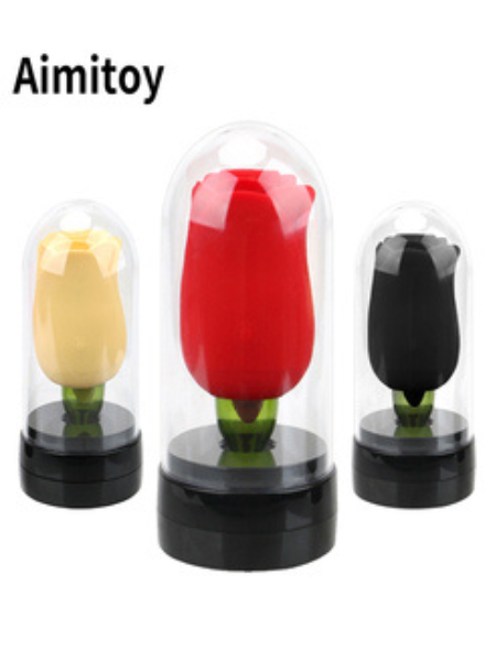 ROSE FLOWER VIBRATOR ( 2 IN 1 )