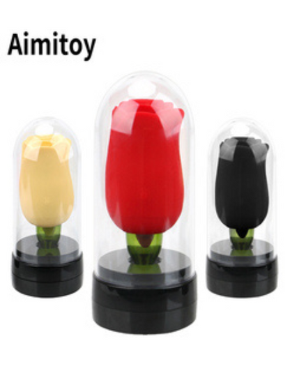 ROSE FLOWER VIBRATOR ( 2 IN 1 )