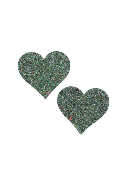 HEART SHAPE GLITTER GLOW IN THE DARK PASTIES