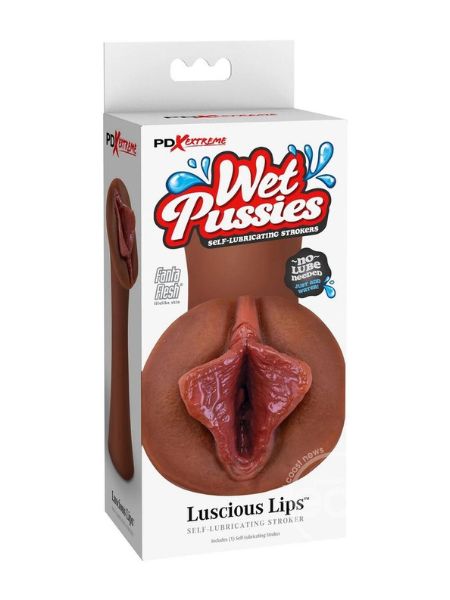 STROKER PDX EXTREME WET PUSSIES LUSCIOUS LIPS SELF LUB