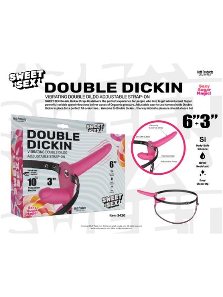 SKINSATIONS - DOUBLE DICKIN STRAP HARNESS