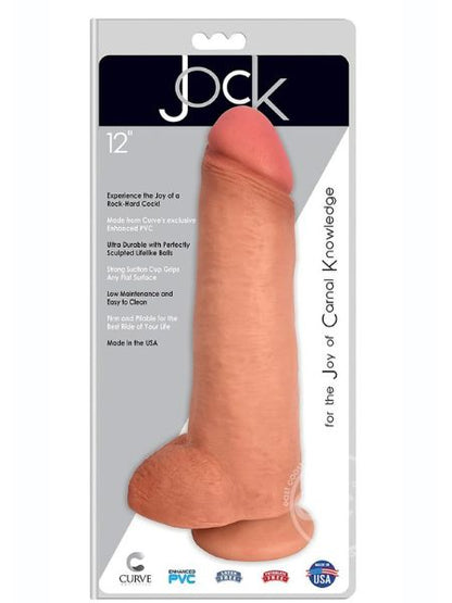 JOCK REALISTIC DILDO WITH BALLS 12 INCH