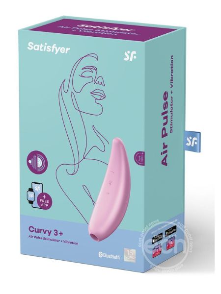 CURVY3+ - AIR PULSE STIMULATOR + VIBRATON