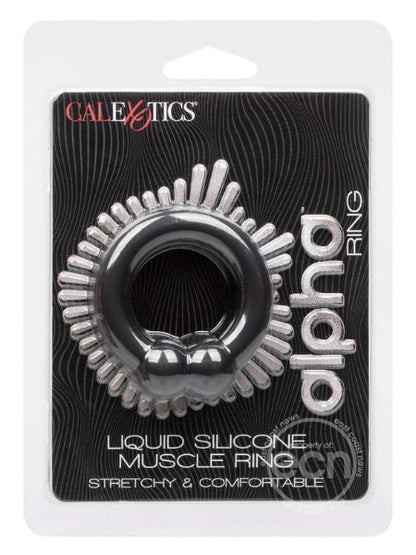 ALPHA LIQUID SILICONE MUSCLE RING - BLACK