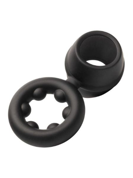 ALPHA LIQUID SILICONE DUAL MAGNUM RING - BLACK