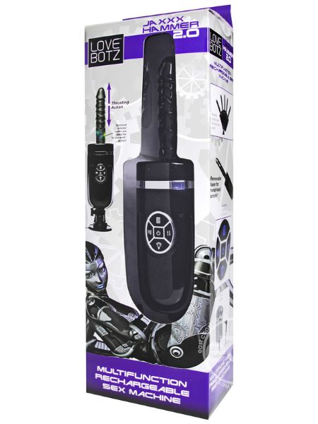 HAMMER 2.0 MULTIFUNCTION RECHARGEABLE SEX MACHINE - BLACK