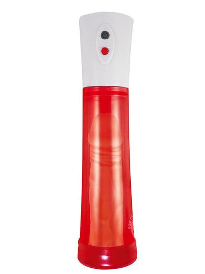 COMMANDER ELECTRIC RECHARGEABLE PENIS PUMP - RED