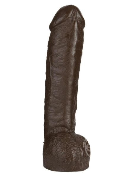 VAC - U - LOCK REALISTIC HUNG DILDO 12 INCH - BLACK