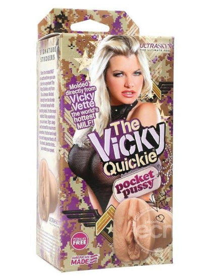 VICKY QUICKIE ULTRASKYN POCKET MASTURBATOR PUSSY -VANILLA