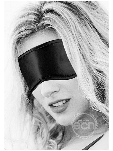 SATIN EYE-MASK - BLACK