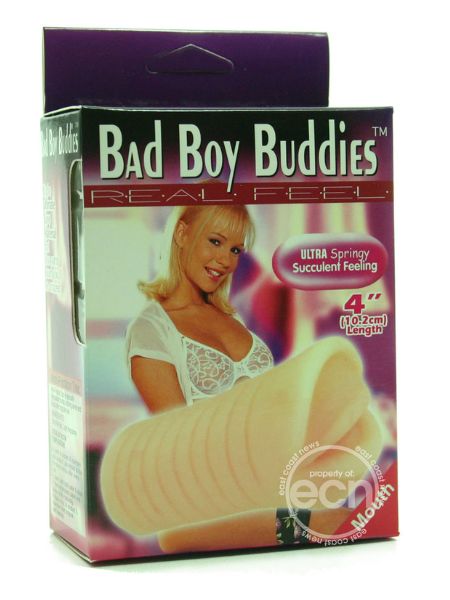 BAD BOY BUDDIES REAL FEEL MASTURBATOR - MOUTH - VANILLA