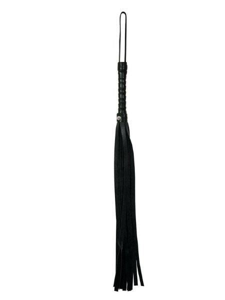 SEX & MISCHIEF MINI FAUX LEATHER FLOGGER - BLACK