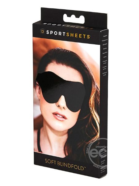 SPORTSHEES SOFT BLINDFOLD - BLACK