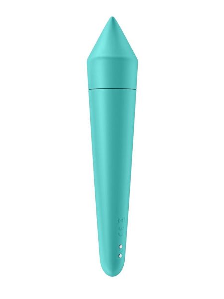 SATISFYER ULTRA POWER BULLET 8 RECHARGEABLE SILICONE BULLET VIBRATOR - TEAL