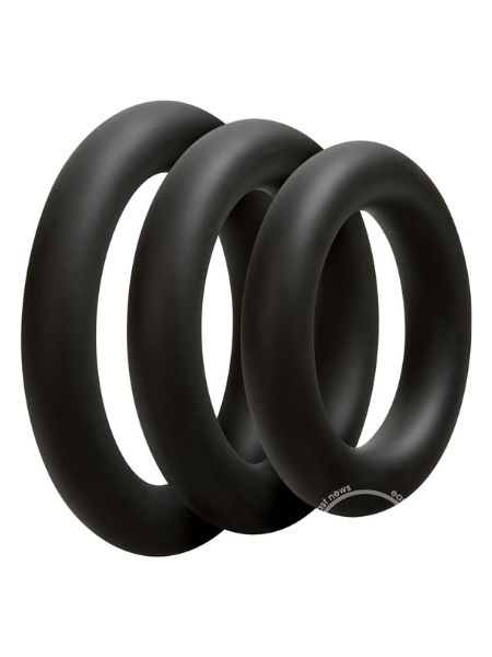 OPTIMALE 3 C - RING SET SILICONE COCK RING THICK ( 3 PACK )