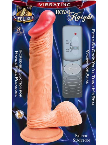 VIBRATING DONG WITH BALLS - 8 INCH