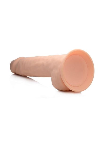 FLESHSTIXX DUAL DENSITY SILICONE BENDABLE DONG WITH BALLS 10 IN