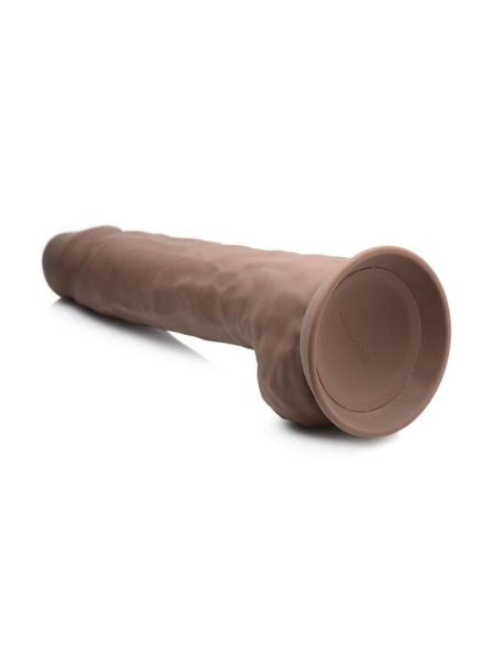 FLESHSTIXX DUAL DENSITY SILICONE BENDABLE DONG WITH BALLS 10 IN