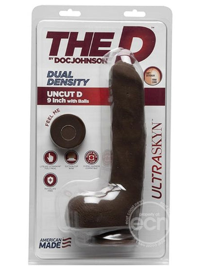 THE D UNCUT D ULTRASKYN DILDO WITH BALLS 9 IN