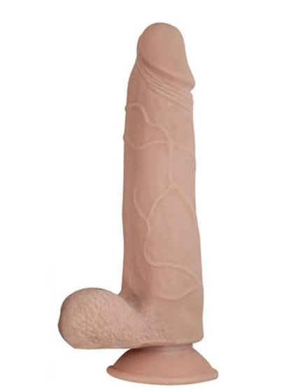 DUAL LAYERED # 4 BENDABLE THICK DILDO 8 INCH