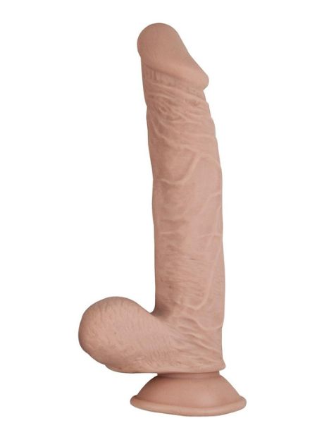 REALLOCKS DUAL LAYERED # 8 BENDABLE  DILDO 9 INCH