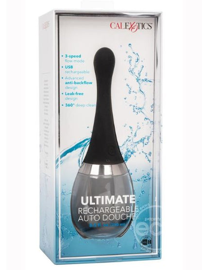 ULTIMATE RECHARGEABLE AUTO SILICONE DOUCHE - BLACK