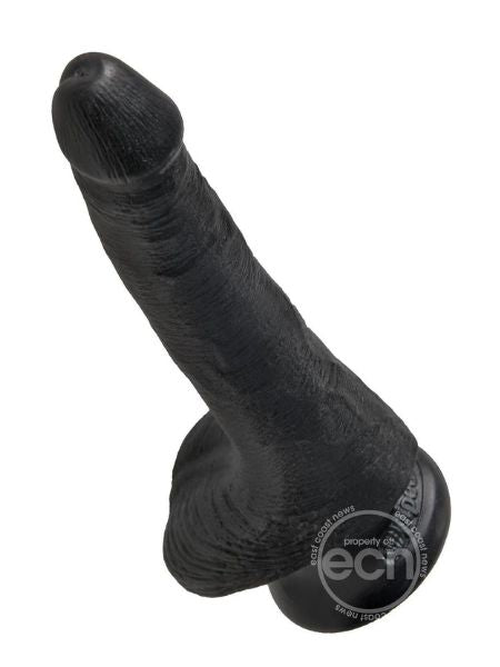 COCK DILDO WITH BALLS 6 INCH