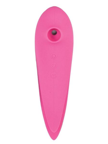 SUCTION VIBRATING RECHARGEABLE SILICONE MASSAGER