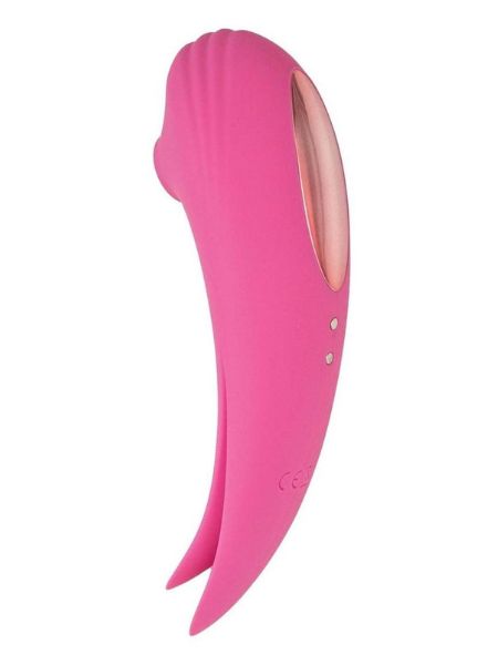 SUCTION VIBRATING RECHARGEABLE SILICONE MASSAGER