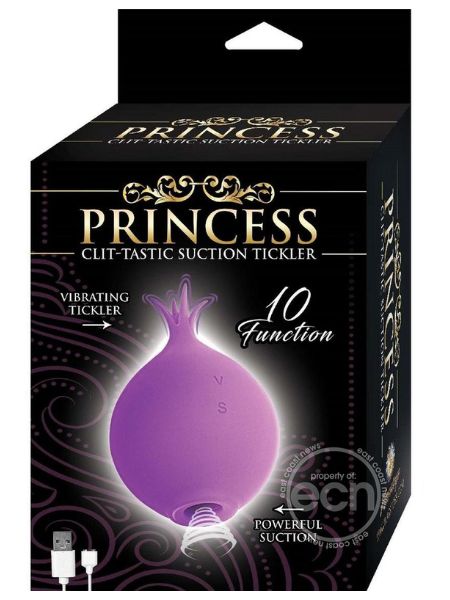 PRINCESS CLIT-TASTIC RECHARGEABLE SILICONE SUCTION TICKLER