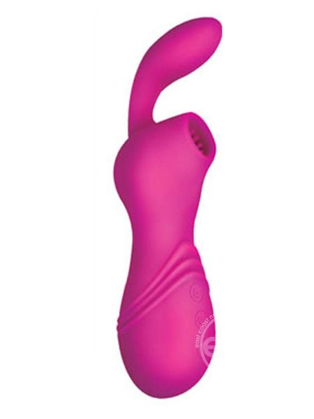 INFINITT SUCTION MASSAGER TWO RECHARGEABLE SILICONE VIBRATOR