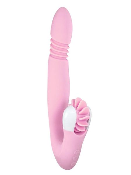 DEVINE VIBES ORGASM WHEEL & STROKER RECHARGEABLE SILICONE DUAL VIBRATOR