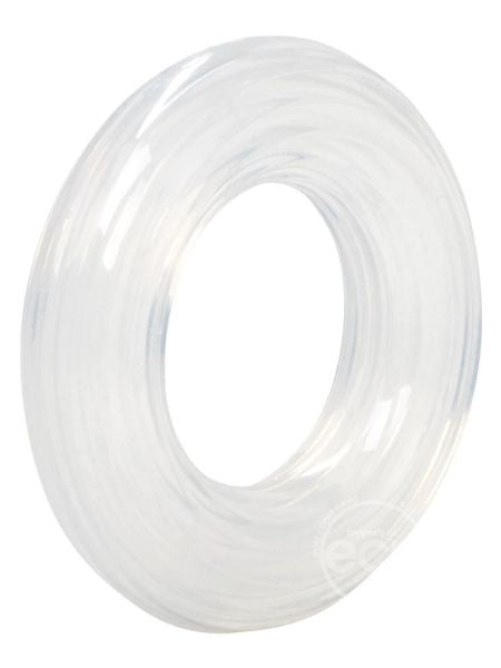 PREMIUM SILICONE COCK RING - EXTRA LARGE - CLEAR