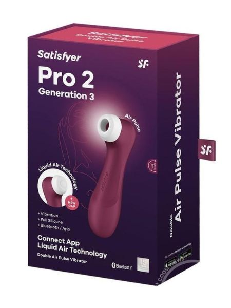 SATISFYER "PRO 2 GENERATION 3" WITH CONNECT APP SILICONE CLITORAL STIMULATOR ator