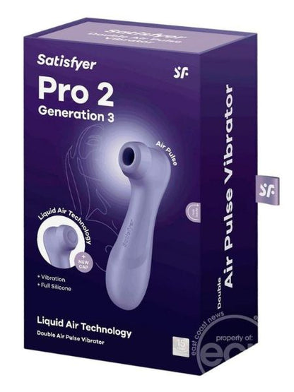 SATISFYER "PRO2 GENERATION 3" WITH CONNECT APP SILICONE CLITORAL STIMULATOR or - Lilac