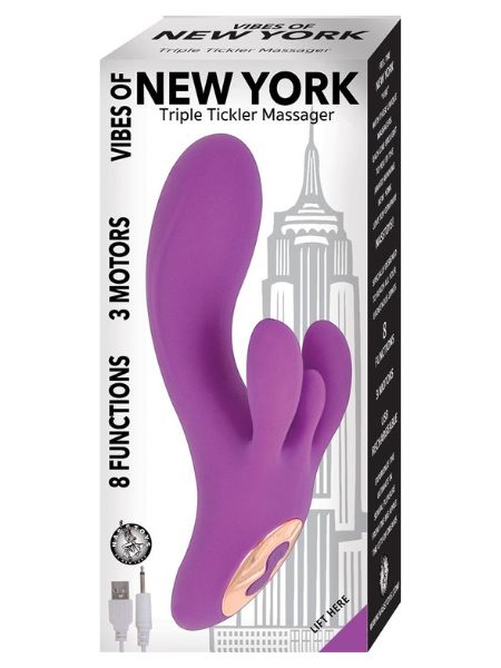 TRIPPLE TICKLER MASSAGER - PURPLE