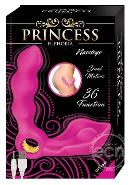 PRINCESS EUPHORIA SILICONE RECHARGEABLE VIBRATOR - PINK