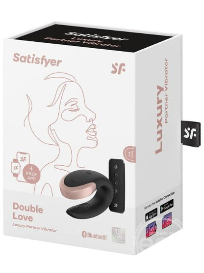 SATISFYER "DOUBLE LOVE" SILICONE RECHARGEABLE DUAL VIBRATOR WITH REMOTE CONTROL with Remote Control