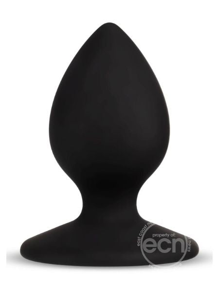 TEMPTASIA "SLUT" SILICONE BUTT PLUG - BLACK