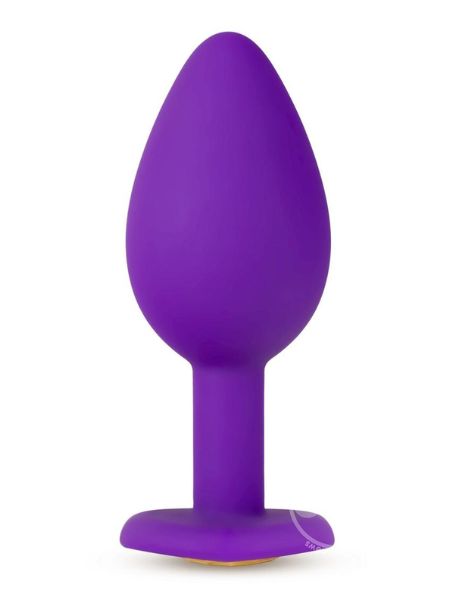 TEMPTASIA BLING PLUG SILICONE BUTT PLUG - PURPLE