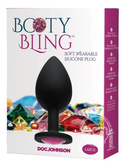 BOOTY BILING JEWELED SILICONE ANAL PLUG