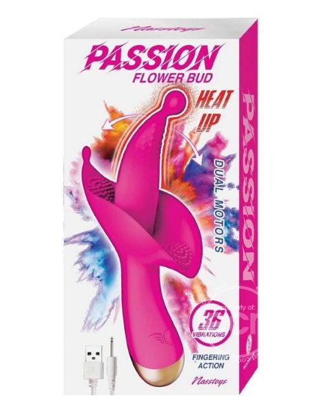 BUD HEAT UP RECHARGEABLE SILICONE CLITORAL STIMULATOR - PINK